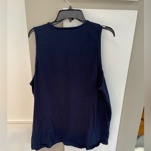 ***ADIDAS MENS NAVY BLUE LOGO TANK SIZE XXL - Picture 6 of 6